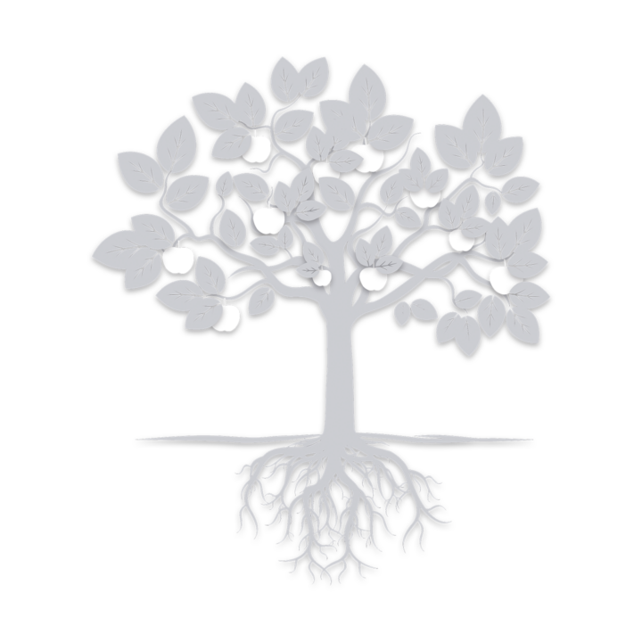 Illustration Baum, Früchte hervorgehoben